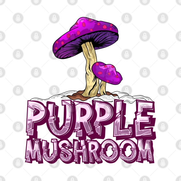 Purple Mushroom by Firts King