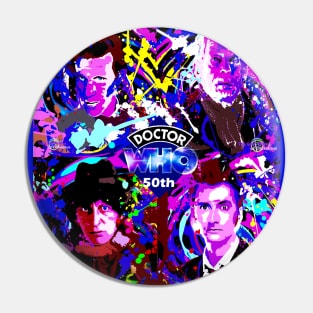 The Day of the Doctor quad swirl Pin