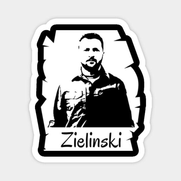 Zelensky White Magnet by Lonacrumton