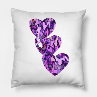 Retro  Heart Camouflage No.1 Pillow