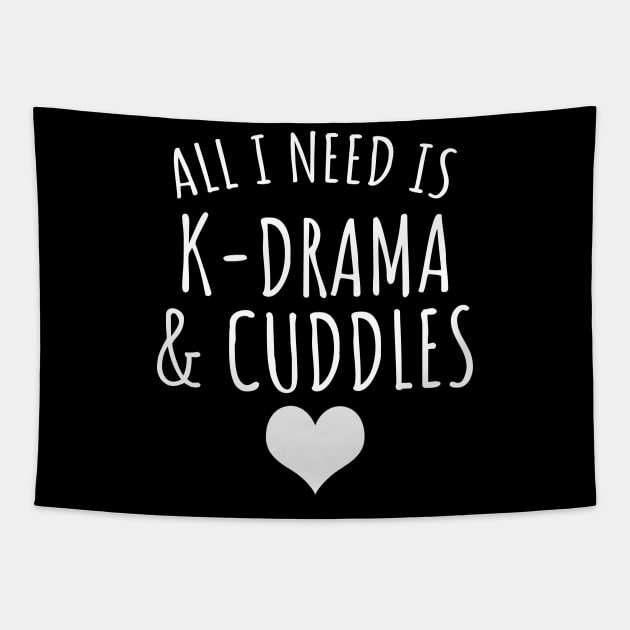 K-Drama and cuddles Tapestry by LunaMay