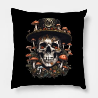 shroomy skull I Pillow