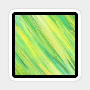 Beautiful Dual color Yellow and Green Abstract Design Magnet