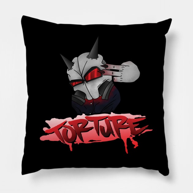 FNF Madness combat MAG torture graffiti Pillow by Renovich