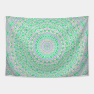 Groovy Trippy Hippie Mandala Tapestry