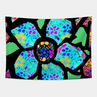 Flowers,Pop art,Pattern by LowEndGraphics Tapestry