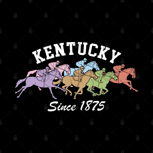 Derby Retro Kentucky Since 1875 Tee Funny Horse Race Vintage by Printofi.com