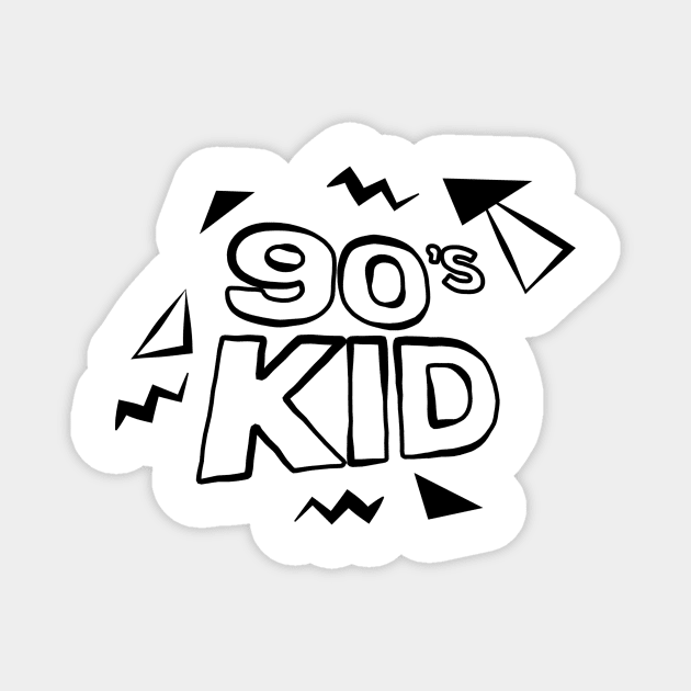 90s Kid in Doodle Art Style Magnet by VANDERVISUALS