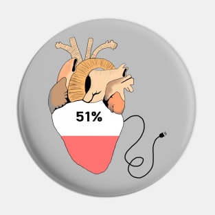 Heart charging Pin