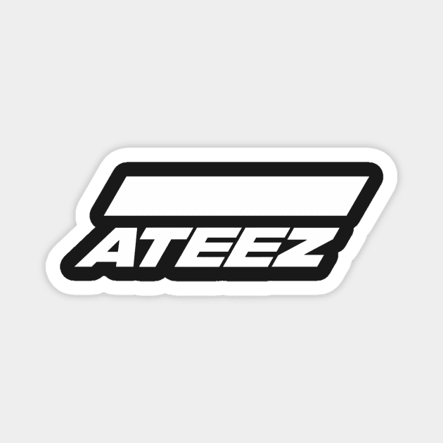 White Ateez Magnet by PepGuardi