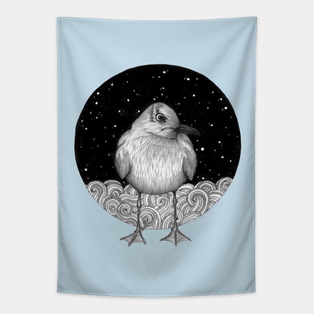 Little Seagull Tapestry by ECMazur