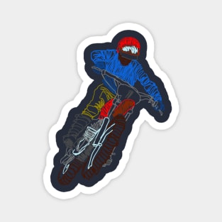 Vintage Motorcycle Retro Motocross Magnet