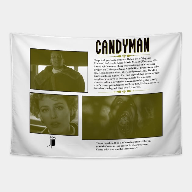 Candyman Synopsis Design Tapestry by Black Door Apparel 