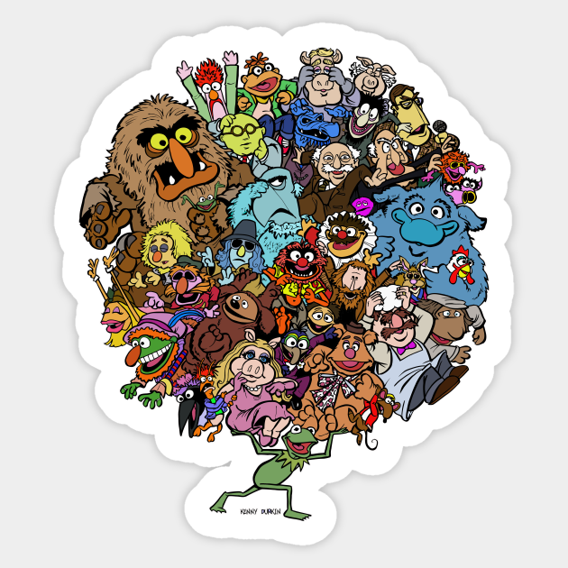 World of Friendship - Muppets Fan Art - Sticker