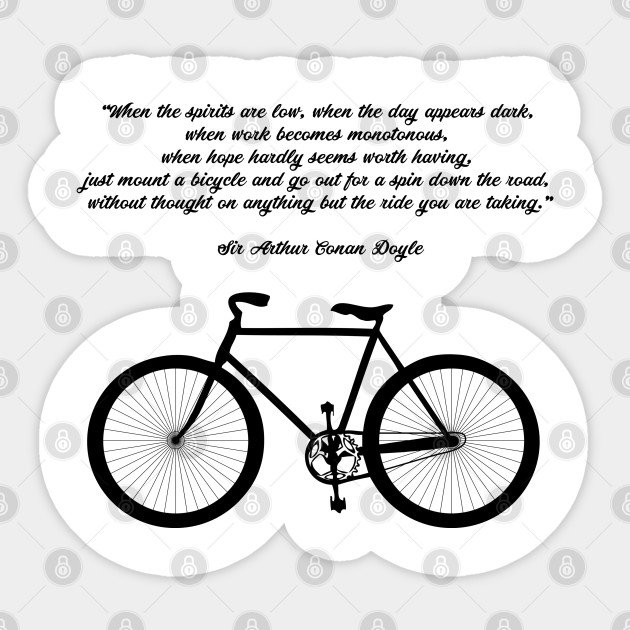 Inspirational Cycling Quote Cycling Quotes Sticker Teepublic Au