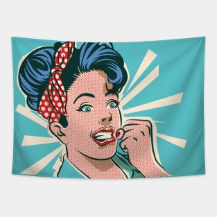 POP ART GIRL Tapestry