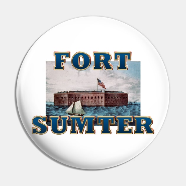 Fort Sumter Pin by teepossible
