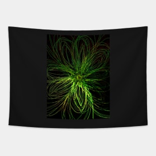 A flower that glows in the dark Tapestry