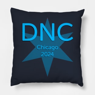 2024 Democratic National Convention Chicago All Blue Star Pillow