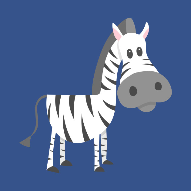 Cute Zebra for Kids - Zebra - T-Shirt | TeePublic