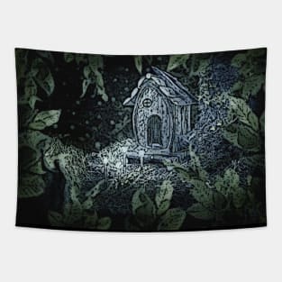 Faerie Cottage Painting Tapestry