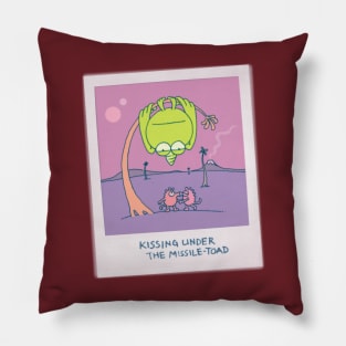 Kissing under the Missile-Toad - xmas customs on other worlds Pillow