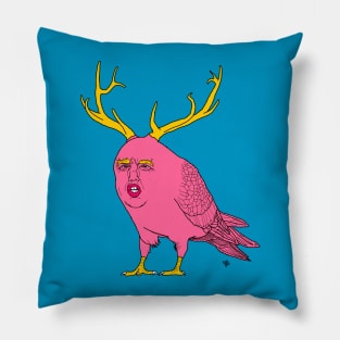 Flying Donald Trump Pigeon Elk Pillow