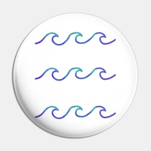 3 Little Waves Pin