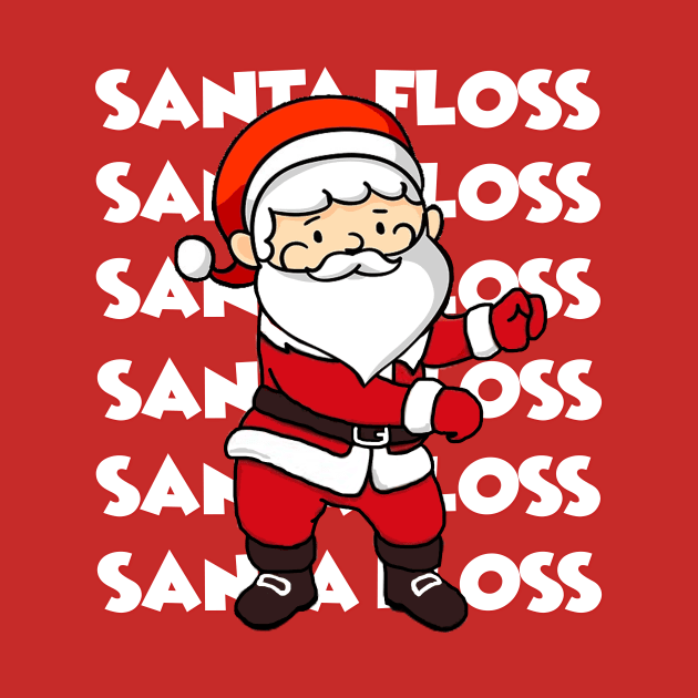 Santa Floss - Santa Claus Funny - Santa Floss Dancing for Kids by MADesigns