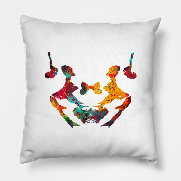 Rorschach inkblot test Pillow by erzebeth