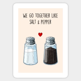 Mr Salt, Mrs Pepper and Paprika Sticker for Sale by goal-getter