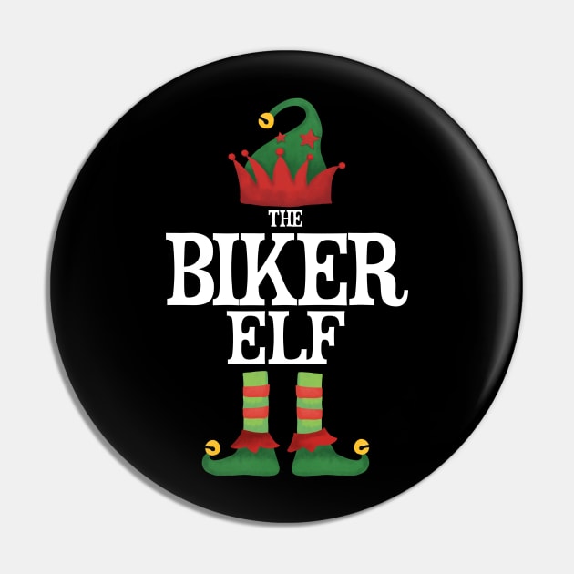 Biker Elf Matching Family Group Christmas Party Pajamas Pin by uglygiftideas