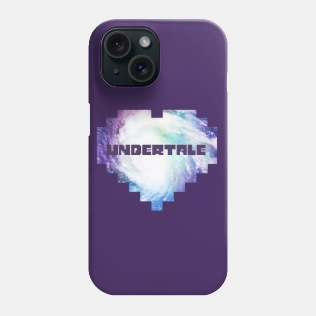 Undertale Logo Phone Case by rainbowsunset
