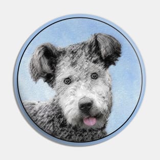 Pumi Painting - Cute Original Dog Art Pin