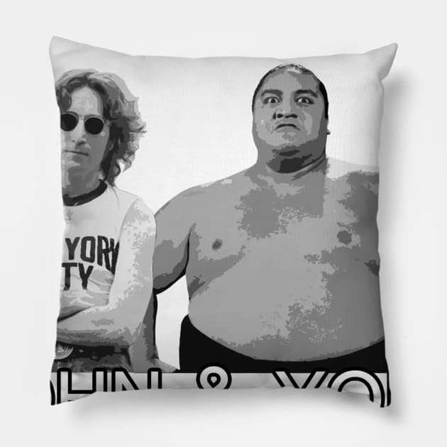 John and Yoko Pillow by E5150Designs