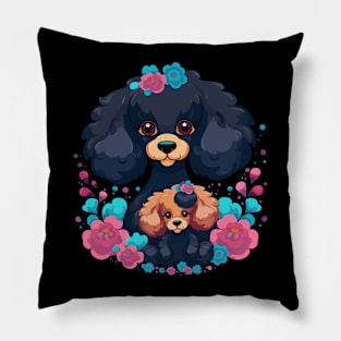 Poodle Mothers Day Pillow