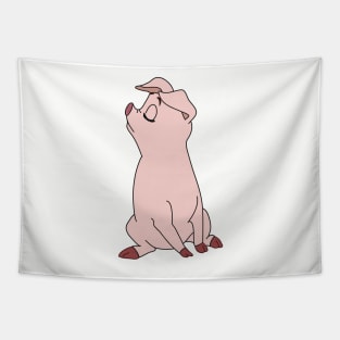 Hen Wen, Psychic Pig from the Black Cauldron, Sassy Tapestry