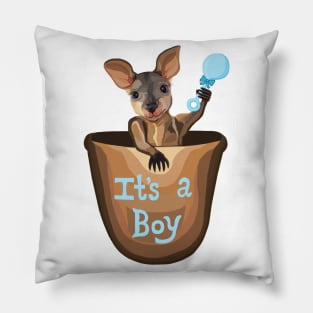 Kangaroo Baby: It's a Boy Pillow