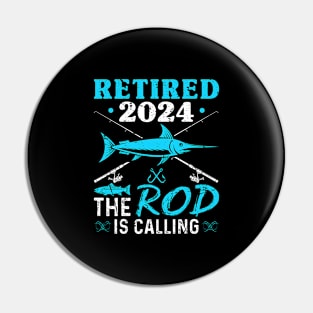 Retired 2024 Fishing Rod Retirement Fishing Pin