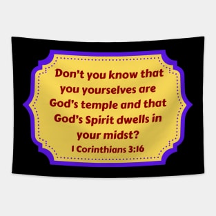 Bible Verse 1 Corinthians 3:16 Tapestry