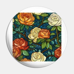 Van Gogh Roses Pattern 20 Pin