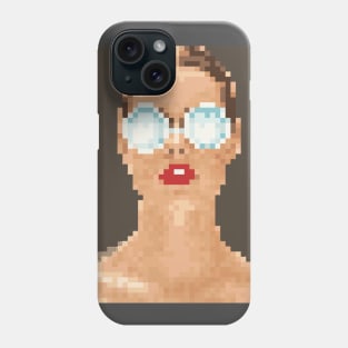 Lady Bust with reflective glasses Phone Case