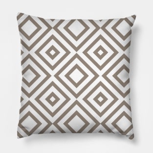 Brown squares pattern Pillow