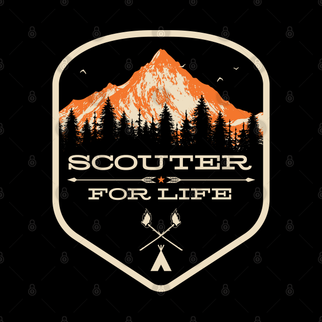 Scouter for Life - Camp Counselor Design - Camp Staff T-Design by Vector Deluxe