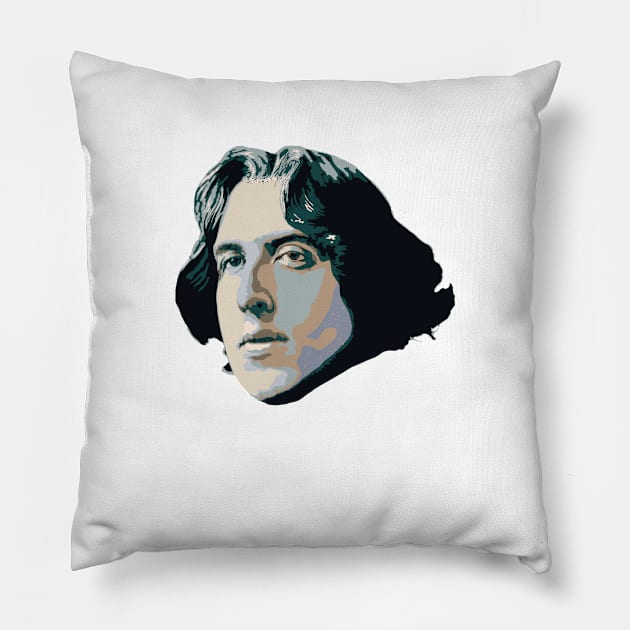 Oscar Wilde Pillow by TropicalHuman