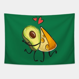 avocado cheese lover couple Tapestry