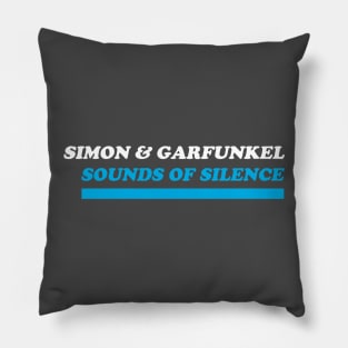 Simon & Garfunkel - Sounds of Silence Logo Pillow