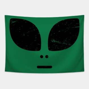 UFO Alien Face Tapestry