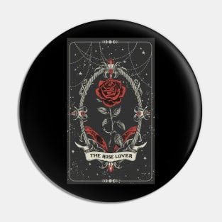 Tarot Card The Rose Lover Gardener Red Rose Stars Funny  Cute Pin