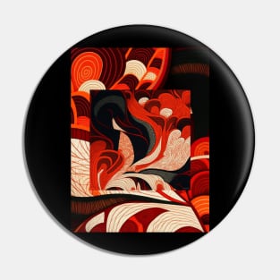 Abstract T-Shirt Design for Valentine's Day Pin